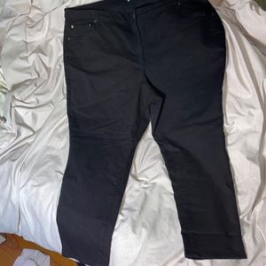 Woman Within Black Plus Jeans sz32 w